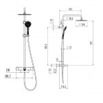 Душевая система наружного монтажа Villeroy&Boch Embrace Plus TVS1082500261